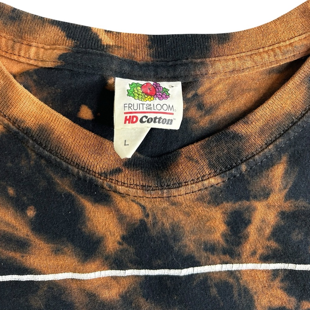 Legends Never Die Skull Graphic Bleach‎ Tie Dye T-Shirt Men’s Large Streetwear - Picture 8 of 8